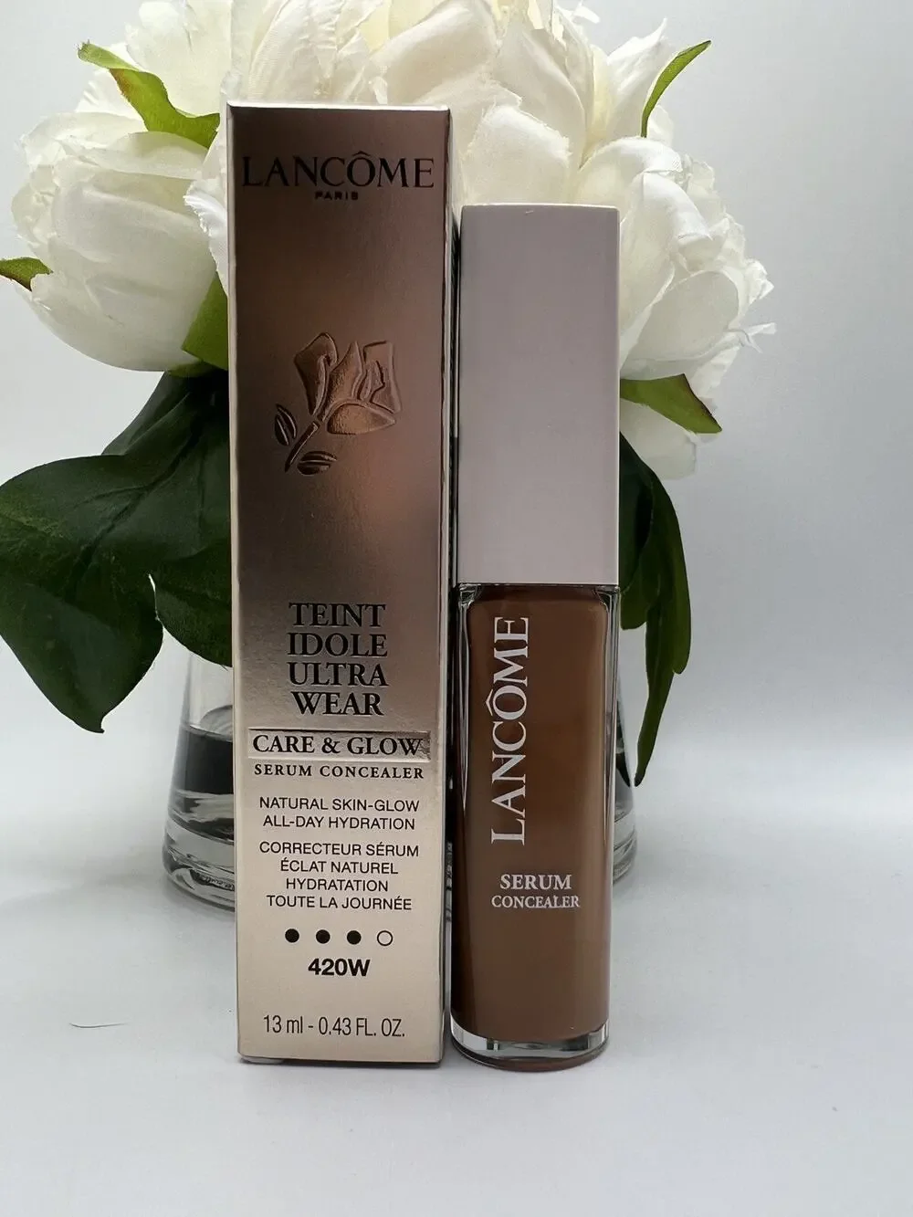 LANCOME Teint Idole Ultra Wear Care & Glow Serum Concealer 420W 0.43fl.oz /13ml
